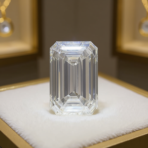 Diamant de laboratoire certifié IGI de 11 carats, VVS2, émeraude, diamants en vrac - Product Image 3