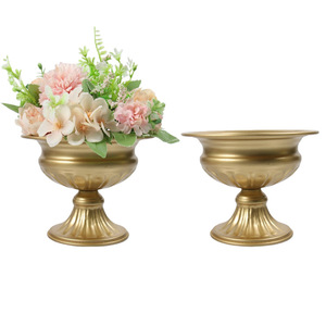 Vase de table rustique en fer pour mariage, décoration de maison, pot de fleurs artificielles pour salle à manger - Vente en gros - Product Image 2