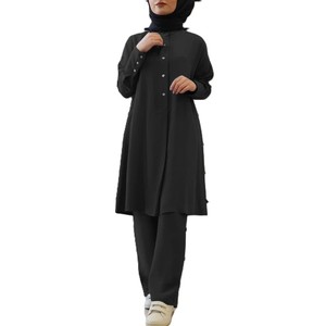 Conjunto deportivo de dos piezas de alta calidad OEM para mujer, ropa modesta, transpirable y de ajuste perfecto. - Product Image 6