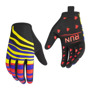 Guantes de Motocross 2026 Sublimados Personalizados de Cuero con Pantalla Táctil, Premium, Elásticos, Transpirables, para MTB, BMX, con Logos Reflectantes Plateados - Product Image 1