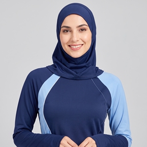 Ensemble Burkini 3 Pièces Modeste Grande Taille de Marque avec Imprimé Frontal, Séchage Rapide, Imperméable et Anti-Plis - Product Image 3