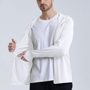 Sweats à capuche d'entraînement confortables pour hommes, couleur unie, en gros, basiques pour l'entraînement - Product Image 4