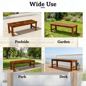 Panchine in Legno per Giardino, Terrazza, Parco o Veranda - Sedie Comode - Product Image 4