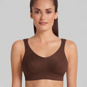 Women's High Support Sports <b>Bra</b> Breathable Four-Way Stretch Front Logo Quick Dry Yoga Fitness Running Casual <b>Bra</b> - Product Image 3