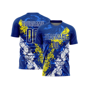 Wholesale Men's Customized Color Soccer Jersey High Quality Hot Sale Breathable Stitched Custom Team Name 100% Polyester Plus - Product Image 4