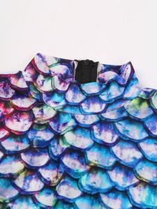 Femmes Manches Longues 3d Stylish Print Closure Jumpsuit Swimming Bathing Surfing Swimwear for Training Pool Beach Vacation Water - Product Image 3