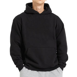 Sweat à capuche pour homme, collection Automne-Hiver 2025, coupe décontractée, épaules tombantes, couleur unie, style streetwear - Product Image 1