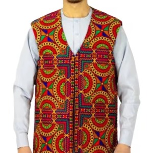 Summer Mens Slim Fit Breathable Windproof Vintage Style Polyester Customized V Neck Waistcoat Wedding Party Outerwear - Product Image 3