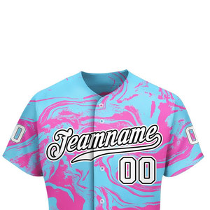 Último Diseño de Camiseta de Béisbol para Hombre a Precio Económico, Color Sólido, Talla Personalizada, Camiseta de Béisbol Sublimada, Uniformes - Product Image 6