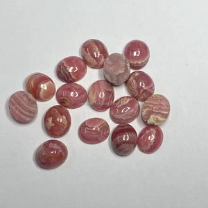 Cabujón Ovalado Plano de Rodocrosita Natural de 8x10 mm, Piedra Semipreciosa Suelta de Alta Calidad, Joyería Hecha a Mano, OEM Disponible - Product Image 3