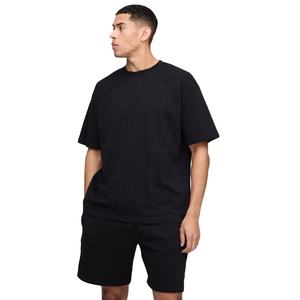 เซ็ตเสื้อยืดและกางเกงขาสั้นโอเวอร์ไซส์สำหรับผู้ชายเครื่องแต่งกายสองชิ้นแบบลำลองสำหรับฤดูร้อนเสื้อผ้าแนวสตรีทผ้าคอตตอนระบายอากาศได้ดีผลิตตามสั่ง100% - Product Image 1
