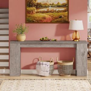 Wooden <b>Console</b> <b>Table</b> for <b>Sofa</b> Entryway or Accent Placement - Product Image 4