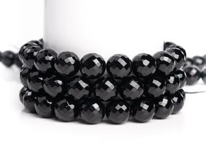 ลูกปัดหินอาเกตสีดำธรรมชาติ เกรดไมโคร เจียระไนทรงกลม สำหรับทำเครื่องประดับ สร้อยข้อมือ สร้อยคอ DIY - Product Image 6
