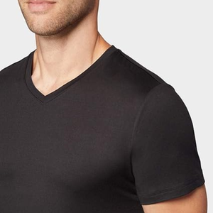 Camiseta Clásica con Cuello en V para Hombre, Antiolor, Elástica en 4 Direcciones, Absorbe la Humedad, de Alto Rendimiento - Product Image 3