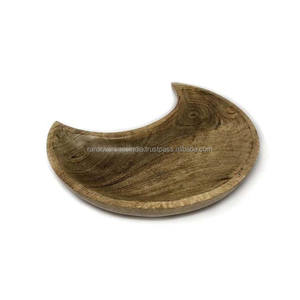 Bandeja de luna creciente de madera mejor calificada perfecta para meditación curativa energética y arreglos de cristal disponibles al mejor precio - Product Image 4