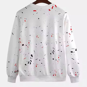 Sweat-shirt élégant pour homme en coton mélangé, coupe ajustée, idéal pour la salle de sport et les tenues quotidiennes. - Product Image 2