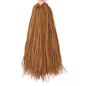 Extensions de cheveux synthétiques tressées en boîte, 14 pouces, style Mini <span class=keywords><strong>Mambo</strong></span> Twist, pour femmes afro – Vente chaude - Product Image 4