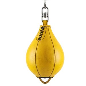Balón de Boxeo de Cuero Amarillo Ligero y Duradero para Entrenamiento de Reflejos y Fitness en el Gimnasio - Product Image 3