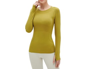 Camiseta Deportiva Ajustada para Mujer, Elástica en 4 Direcciones, Camiseta de Yoga de Secado Rápido, Diseño Personalizado OEM, Venta al Por Mayor - Product Image 5