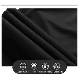 ชุดวอร์มผู้ชายสีดำล้วน ชุดกีฬาผู้ชาย ชุดวิ่งออกกำลังกาย ชุดวอร์มโพลีเอสเตอร์สำหรับผู้ชาย - Product Image 5