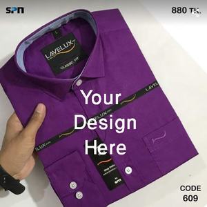 Camisa de negocios formal de manga larga para hombre de alta calidad Color sólido para la temporada de otoño Directo de fábrica - Product Image 3