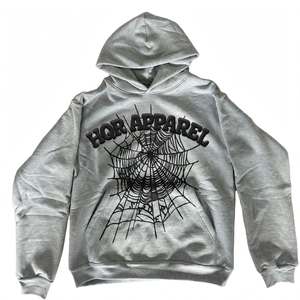 Sudadera con Capucha Gráfica con Bloques de Color Negro, Unisex, Casual, con Bolsillo Frontal, 100% Algodón Felpa, Corte Regular, Invierno - Product Image 2