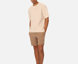 T-shirt beige décontracté en coton imprimé sur mesure pour homme, dernière conception avec impression numérique, nouveau style à manches courtes – Vente chaude - Product Image 4