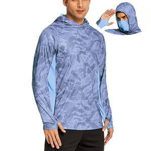 Hoodie de pêche professionnel pour homme, protection solaire, manches longues, séchage rapide, avec masque facial, disponible à prix avantageux - Product Image 1