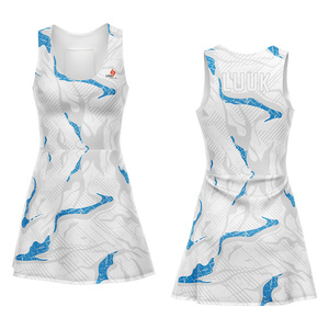 Robe de tennis et de golf pour femmes, sans manches, col rond, respirante, entièrement personnalisable, imprimée numériquement - Product Image 1