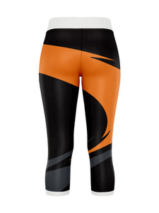 Legging Capri de Yoga Respirant à Motif Uni par Sublimation pour Femme – Haute Qualité, Idéal Fitness, Gym, Course et Sports de Plein Air - Product Image 6