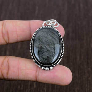 Natural elegante 925 colgante de plata esterlina hecho a mano encanto de piedras preciosas naturales para esposa regalo de joyería de piedra natal - Product Image 1