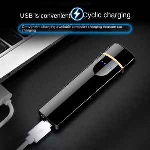 Nuevo Encendedor Electrónico Delgado con Carga USB, Diseño Clásico y Moderno, Protección Ambiental Dericsson, con Sensor de Huella Dactilar - Product Image 6