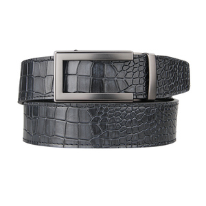 Cinturón de Cuero para Hombre, Cinturones de Cuero Genuino de Alta Calidad, Hebilla Automática, Ajustable, Sin Agujeros, Cinturón para Jeans, Personalizado - Product Image 5
