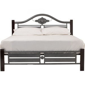 Base de Cama Doble de Hierro Forjado Negro, Estructura Metálica Personalizada para Dormitorio, Muebles para Hotel, Apartamento, Villa - Product Image 4