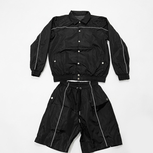 High Quality <b>Summer</b> <b>Men</b> Clothing Jogging Sportswear Sets Tracksuits Nylon Windbreaker Sets Windbreaker <b>Jacket</b> Short Set for <b>Men</b> - Product Image 3