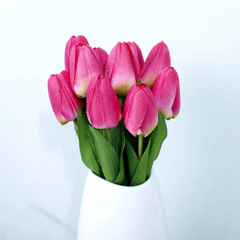 Hoa Tulip Giả Bó Hoa Fakeflower Cao Cấp Trang Trí Phòng Ngủ Phòng Khách Trang Trí Bàn Trong Nhà