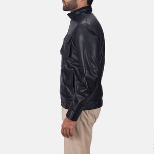 Genuine Leather Designed Outclass Waterproof <b>Men</b> Leather <b>Jacket</b> Breathable Windproof Low Moq Leather <b>Jacket</b> for <b>Men</b> - Product Image 4