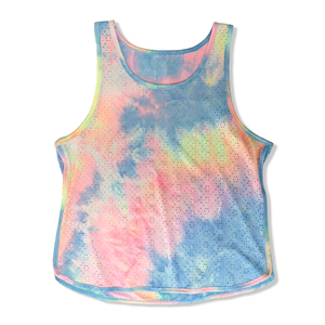 Débardeur en maille polyester respirant à séchage rapide pour homme, imprimé tie-dye, style décontracté, débardeurs de basketball - Product Image 2