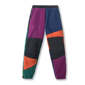 Pantalon de jogging pour homme en molleton de coton, taille élastique, coupe évasée, avec lettres 3D en relief, style streetwear, avec logo personnalisé - Product Image 2