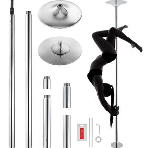 Kit de barre de danse statique professionnelle portable en acier inoxydable robuste de 45 mm, amovible, pour entraînement Hei Dancewear - Product Image 1