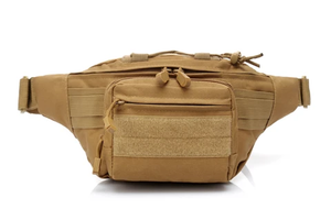 Sac de taille unisexe noir imperméable avec poche zippée et sangle détachable pour les voyages et les activités de plein air, en nylon imperméable - Product Image 4