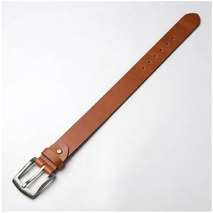 Ceinture décontractée pour homme en cuir véritable très demandée, réversible, large, longueur personnalisable, en peau de vache, couleur unie, avec boucle ardillon rectangulaire argentée - Product Image 4