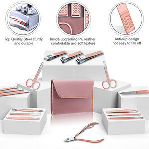Juego de Herramientas de Belleza al por Mayor, Juego de Manicura y Pedicura de Acero Inoxidable Alemán, Kits de Manicura de Color Personalizado con Estuche de PU - Product Image 5