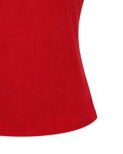 Customized <b>Red</b> Women Flower Neck Short Sleeve Casual T Shirt Soft Stretch Breathable Summer Fashion Blouse Elegant Daily Wear - Product Image 6
