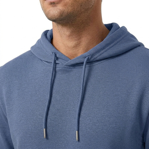 Ensemble jogging et sweat à capuche pour homme, couleur unie, molleton décontracté, tricoté, automne, bleu, 100 % coton respirant - Product Image 5