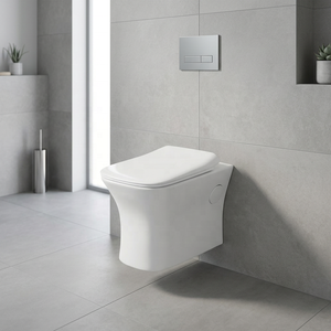 WC suspendu mural Titan, standard européen, en céramique, cuvette en porcelaine, sanitaires modernes pour salle de bain - Product Image 5
