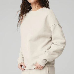 Sweat-shirt décontracté à col rond pour femme, léger, surdimensionné, pull décontracté esthétique pour superposer et se détendre - Product Image 2