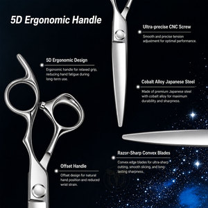 Tijeras de Peluquería Profesionales 6.0 de Acero de Aleación de Cobalto para Cortar el Cabello - Product Image 4