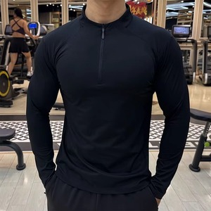 Custom Gym Workout <b>Compression</b> <b>Shirt</b> Manufacturer Athletic Fitness Wear Cotton Polyester Spandex Custom Logo Printing Available - Product Image 2