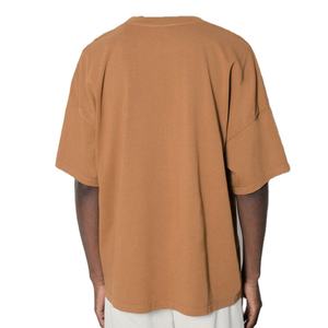 Camisetas de Hombre 100% Algodón, Lisas, Cuello Redondo, Oversize, Casuales, con Diseño de Logotipo Personalizado, Hombros Caídos - Product Image 5